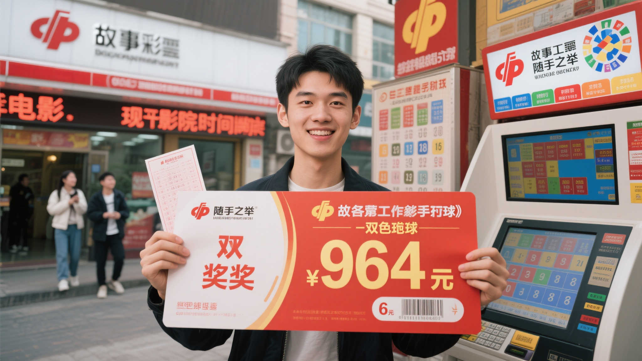 95后随手6元机选票,中双色球664万大奖,等电影间隙喜获惊喜 95后随手6元机选票,中双色球664万大奖,等电影间隙喜获惊喜